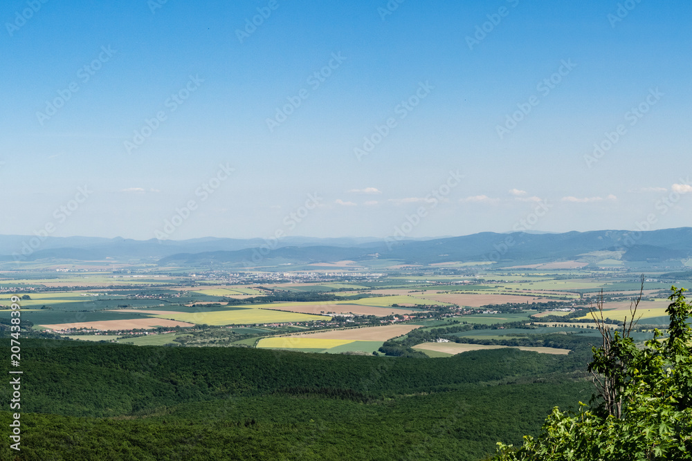 Beautiful landscape of Povazsky Inovec near town of Piestany