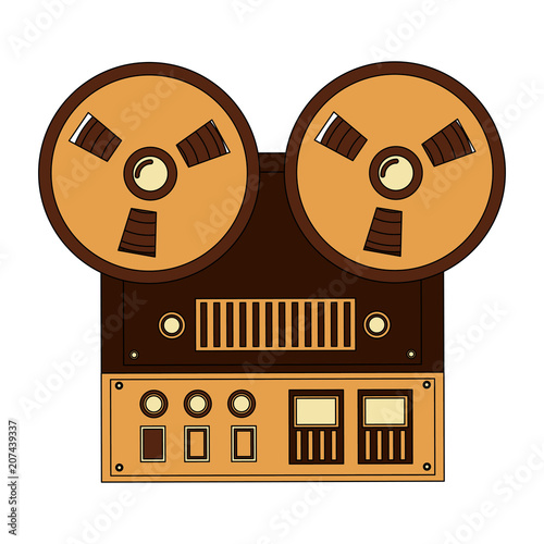 old video camera retro style vector illustration design
