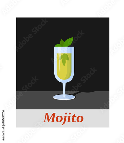 Mojito cocktail menu item or any kind of design