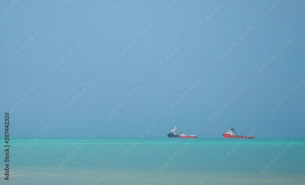 Sea Cargo ship Beautiful sea with cargo boat Sea Cargo ship Beautiful sea with cargo boat