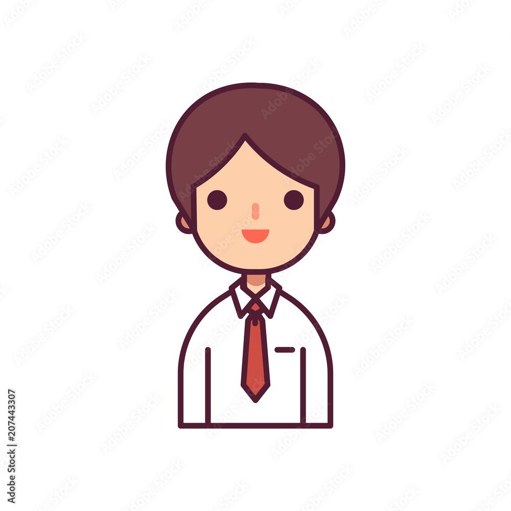 Business Man Avatar Character Vector Illustration Business Man Avatar Character Vector Illustration