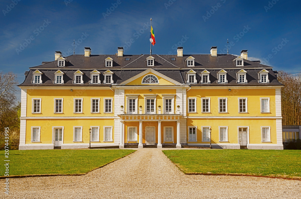 Barock Schloss Neuwied, an Wied und Rhein, Rheinland-Pfalz Stock Photo |  Adobe Stock