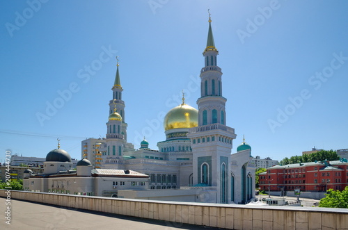 Moscow Cathedral mosque, Russia. One of the largest and highest Muslim mosques in Russia and Europe
