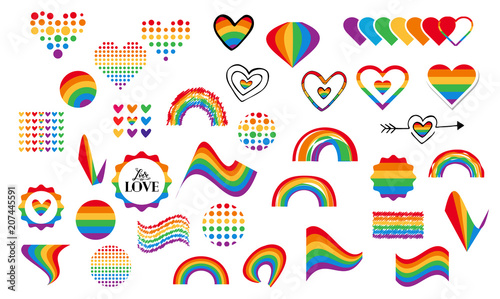 gay rainbow symbols