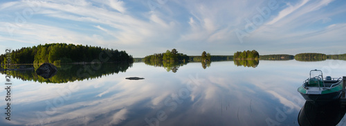 Cloud reflections photo