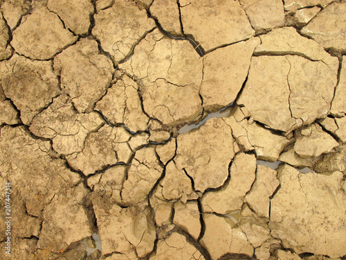 textura de lama raxada.