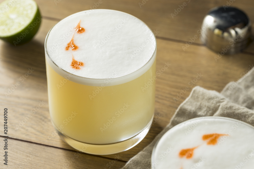 Homemade Pisco Sour Cocktail Homemade Pisco Sour Cocktail