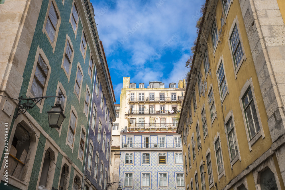 Fototapeta premium Typical streets of Lisbon Portugal