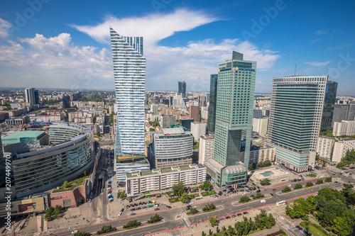 The skyline of Warsaw