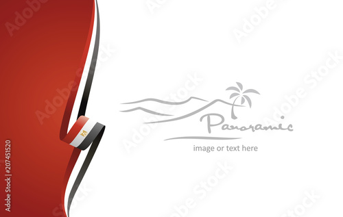Egypt abstract flag brochure cover poster background vector