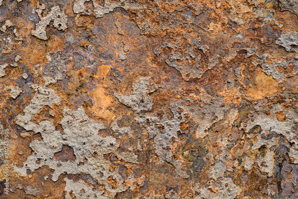 Surface of rusty metal with traces of corrosion and dirt Surface of rusty metal with traces of corrosion and dirt