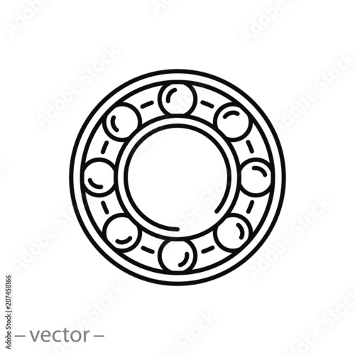 bearing line icon - vector illustration eps10 photo