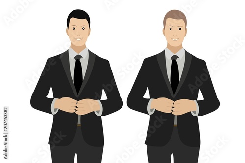 Empresario vestido de traje.