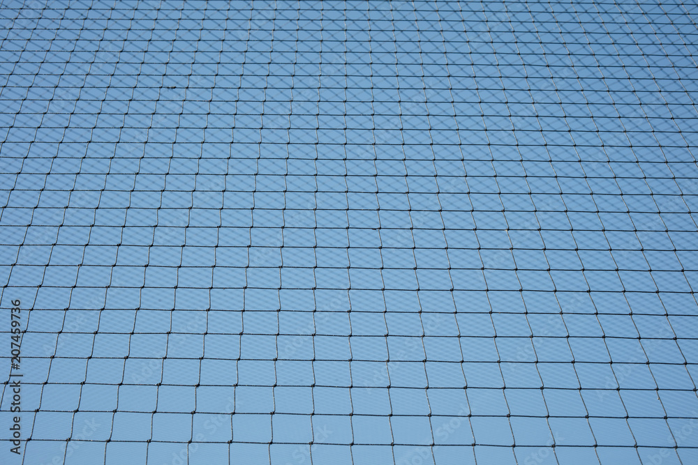 Net with blue sky background Net with blue sky background
