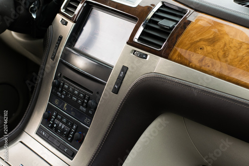 expensive car interior