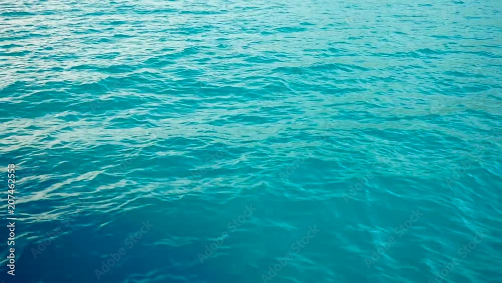 Movement of blue sea waves Movement of blue sea waves