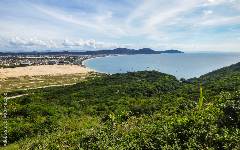 A view of Ingleses beach from Morro dos Ingleses (Ingleses Hill) - Florianopolis, Brazil