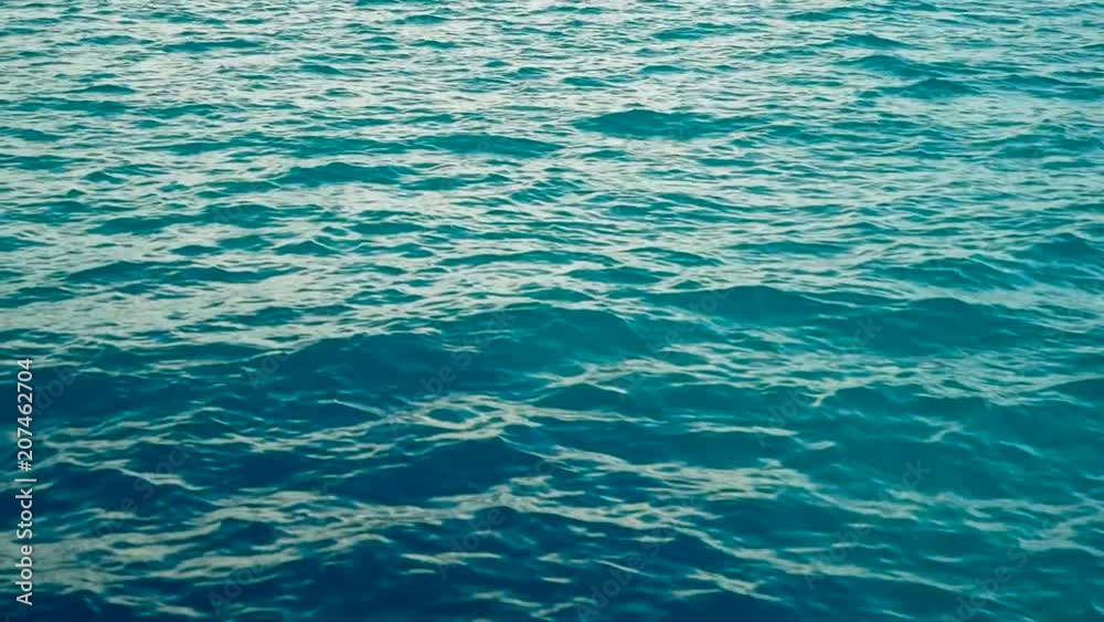 Movement of blue sea waves Movement of blue sea waves