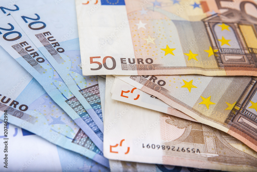 Euro currency. pile of paper euro banknotes as part of the united country's payment system. Euro banknotes stacked by value. Money concept. Cash background. Euro Money Banknotes. Exchange. Bank Euro currency. pile of paper euro banknotes as part of the united country's payment system. Euro banknotes stacked by value. Money concept. Cash background. Euro Money Banknotes. Exchange. Bank