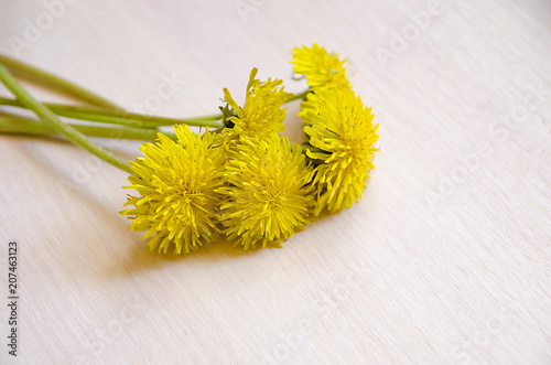 beautiful flowers on the table, field flowers