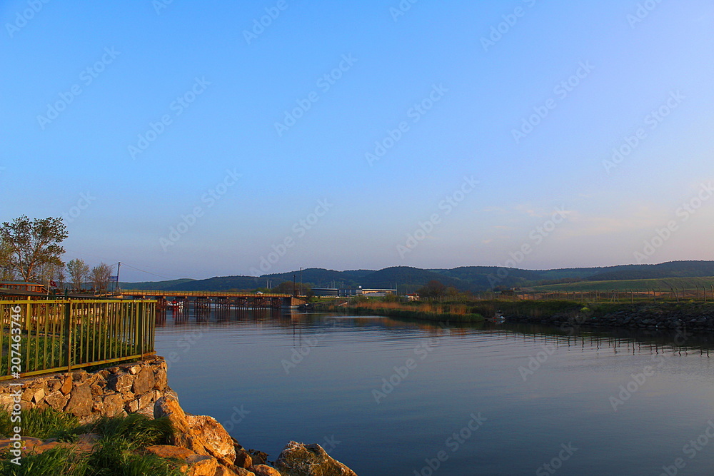 river and bridge sile istanbul