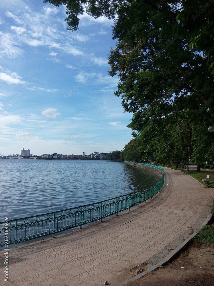 Path along the lake