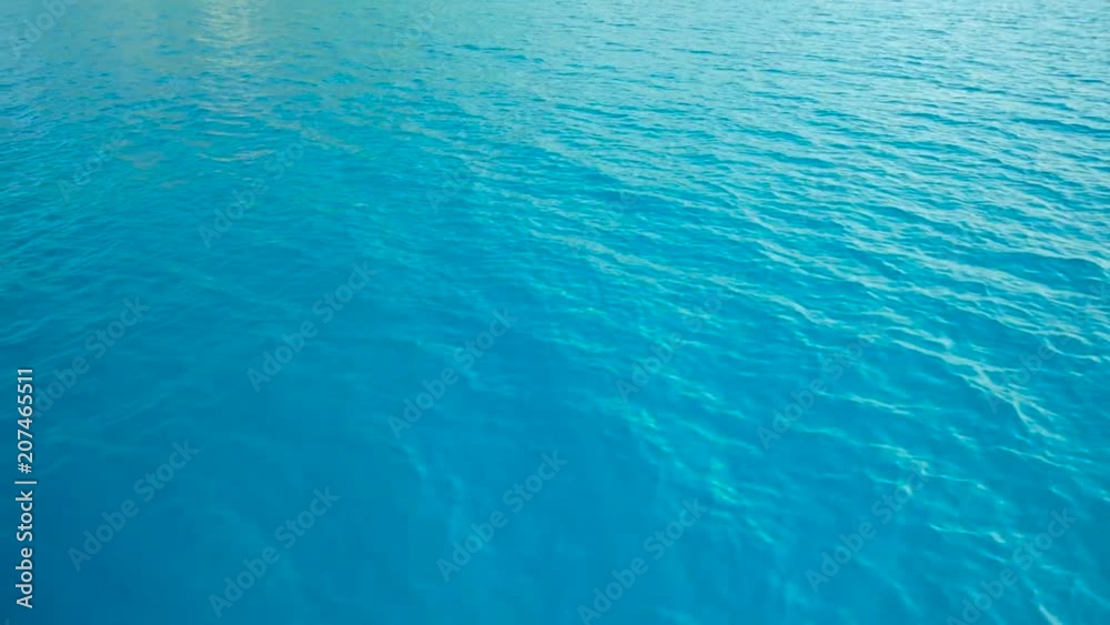 Movement of blue sea waves Movement of blue sea waves