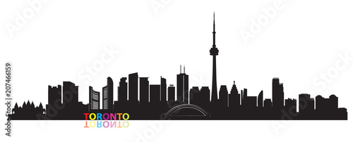 Photography Canada city skyline. Toronto landmarks Travel cityscape view.