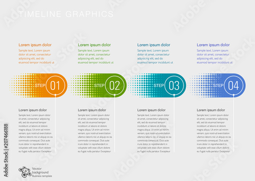Timeline, Flowchart Design #Vector Graphics