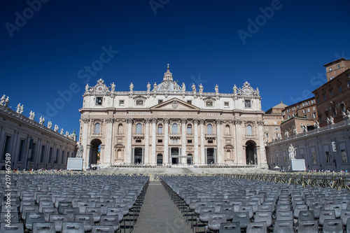 Saint Peter's Square in Vatican and Rome, Italy, 2017