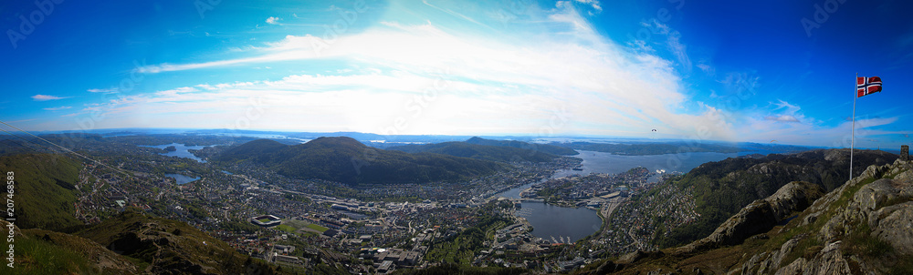 Panorama Bergen, Norway