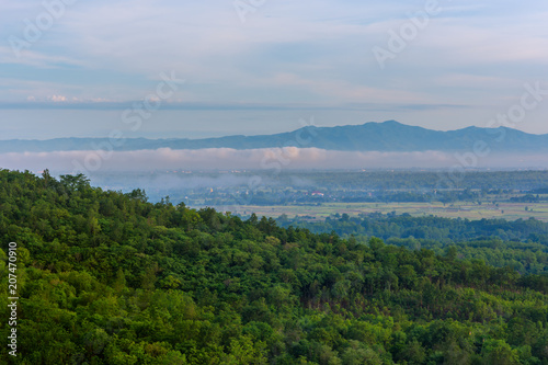 mountain landscape and fog © rbk365