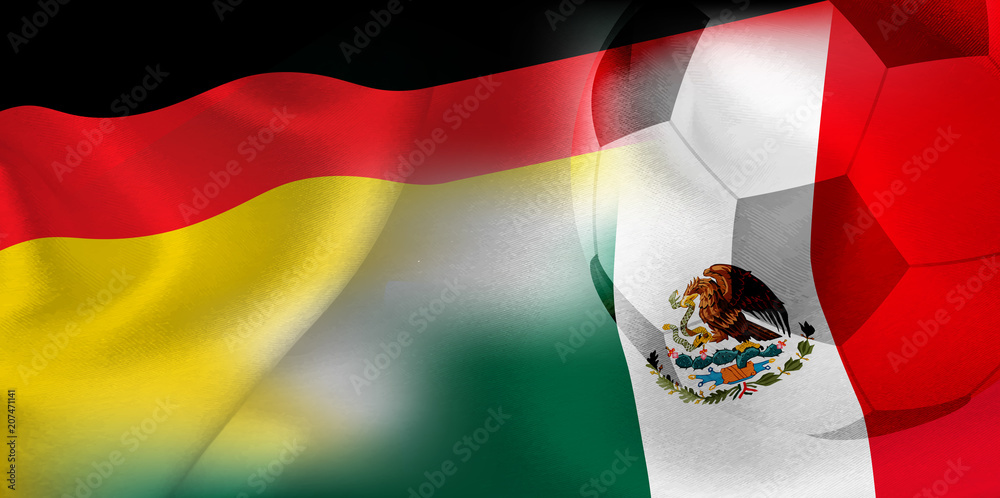 ドイツ メキシコ 国旗 サッカー Stock Vector Adobe Stock