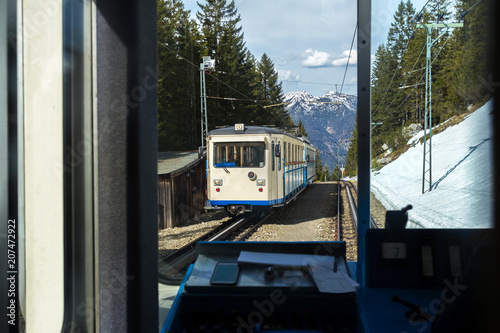 bavarian rack railway zugspitze germany