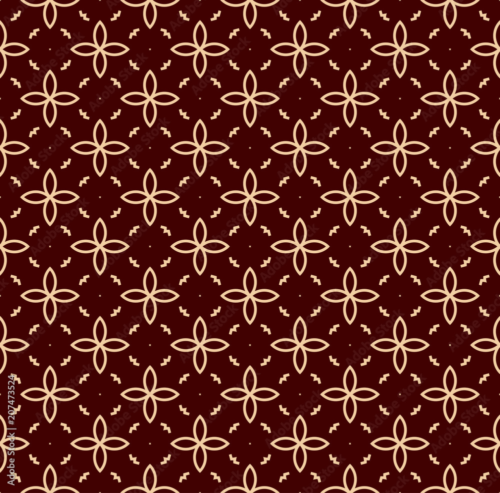 Vector seamless pattern. Modern stylish texture. Repeating linear ornament