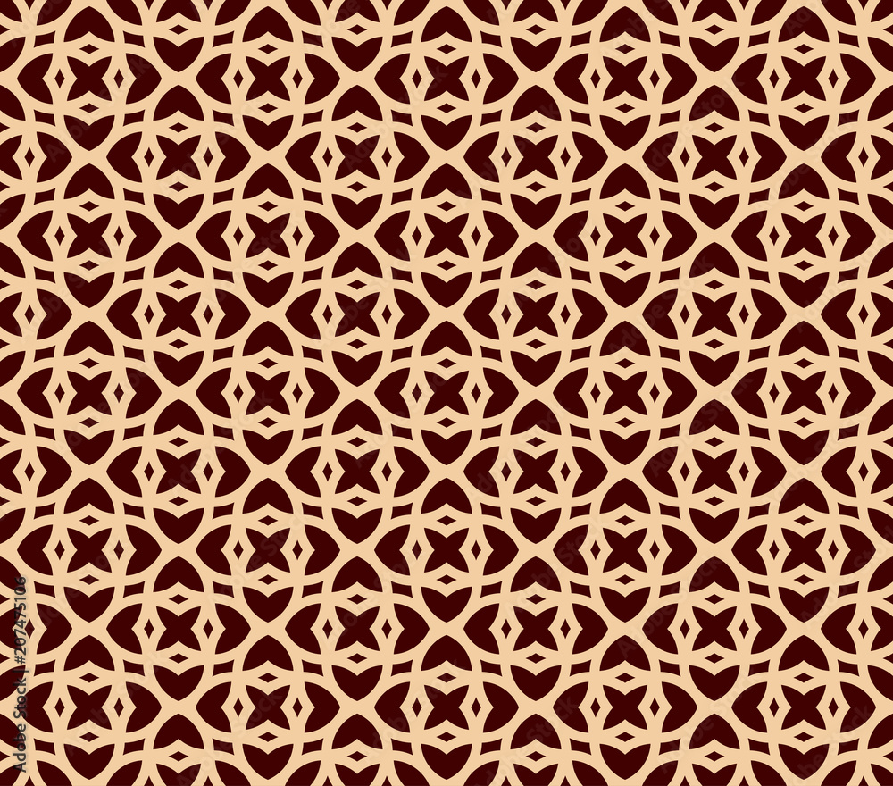 Vector seamless pattern. Modern stylish texture. Repeating linear ornament