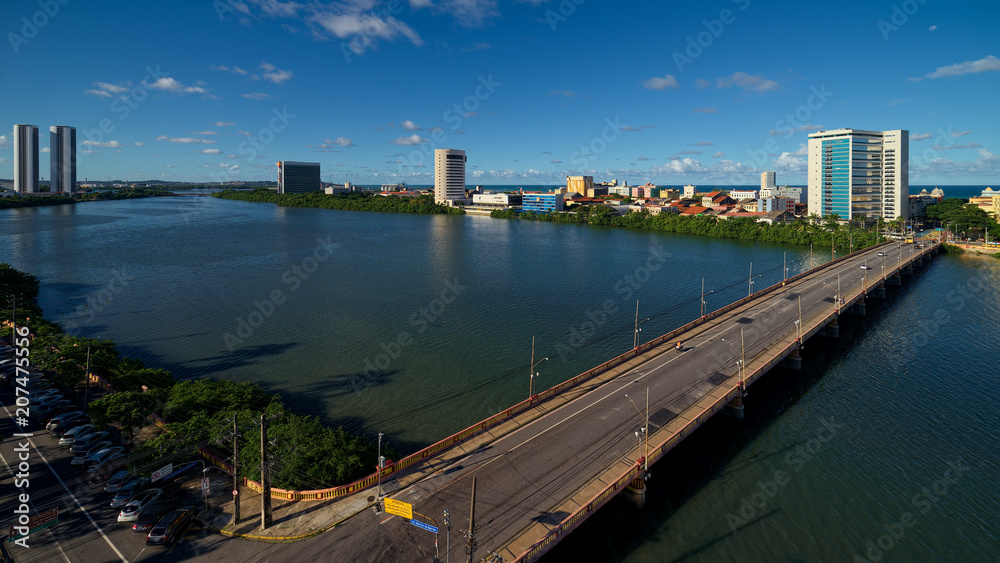 Downtown Recife and Buarque de Macedo Bridge
