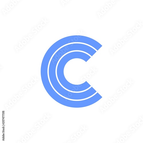 letter c vector