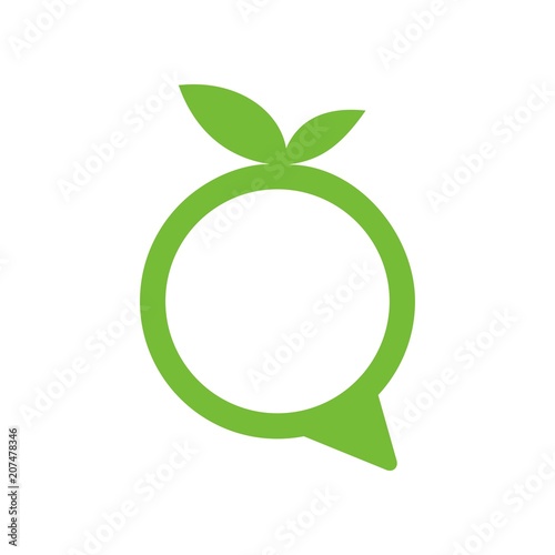 bubble talk logo. communication icon. dialogue symbol. vector eps 08.