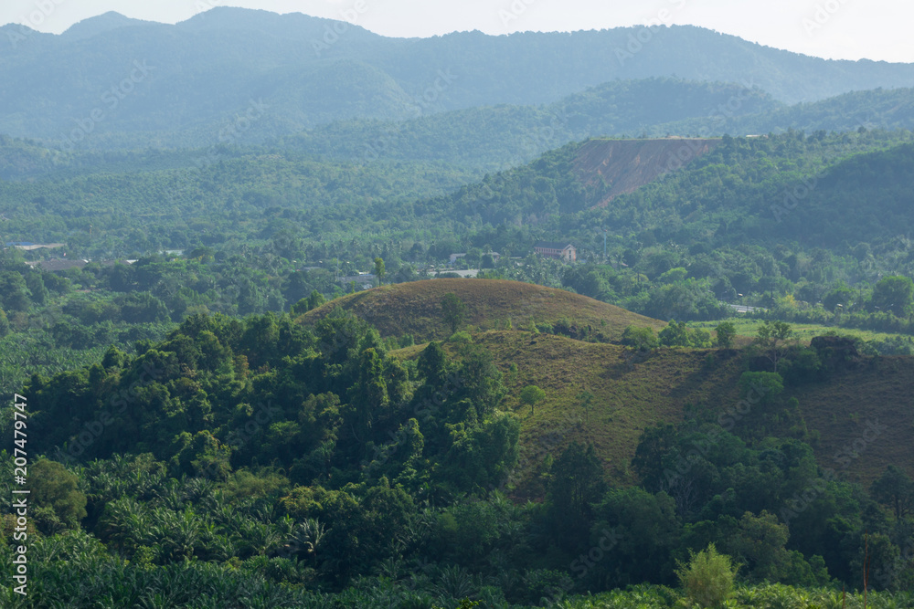 Landscape viewpoint of Grass Mountain.