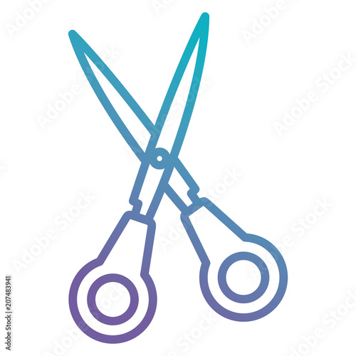 scissors school supply icon vector illustration design