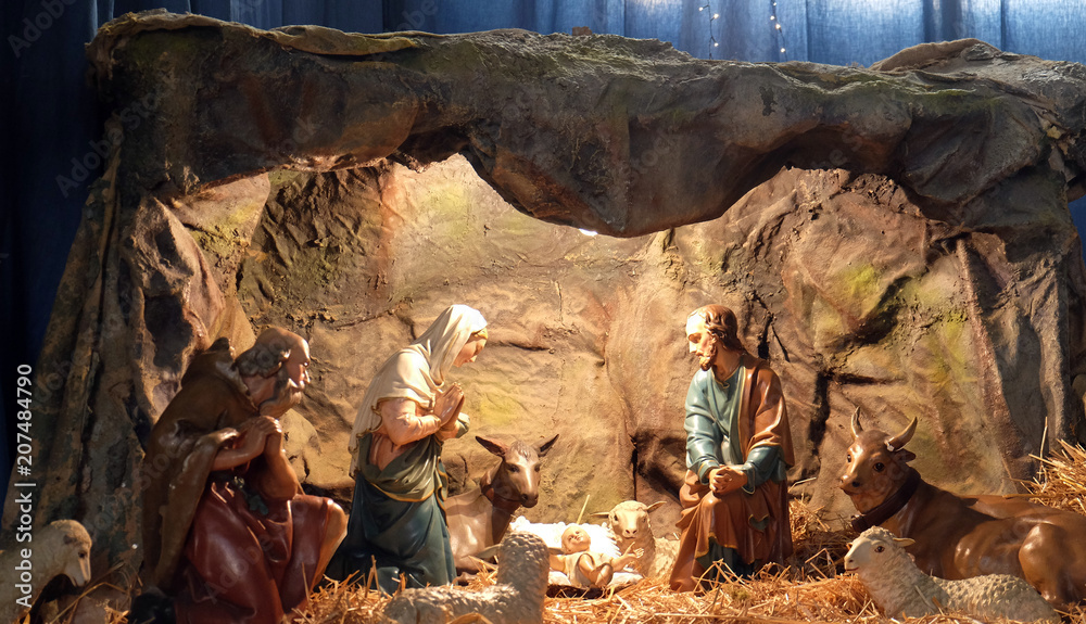 Nativity Scene, Christmas creches in the Basilica of the Sacred Heart