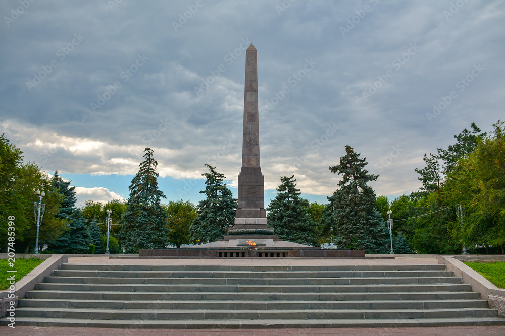 Russia, Volgograd, May 12, 2018 Monument to the heroes of the Second World War