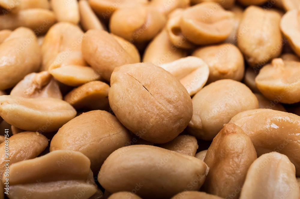 Background of roasted peanuts Background of roasted peanuts