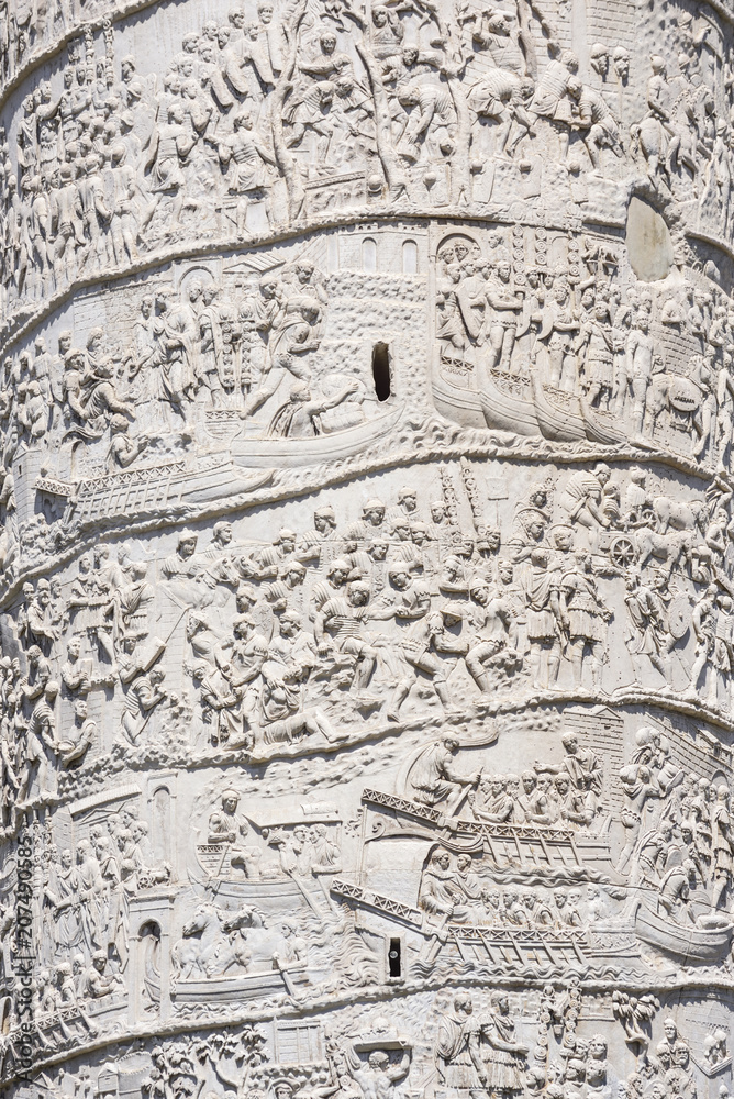 Trajan Column Rome Lettering Column Of Trajan Detail