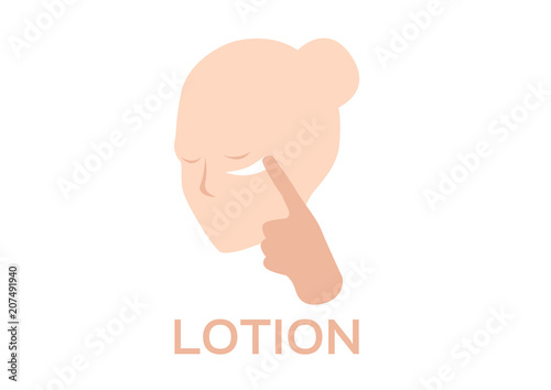 skin vector logo , dark skin turn to bright skin