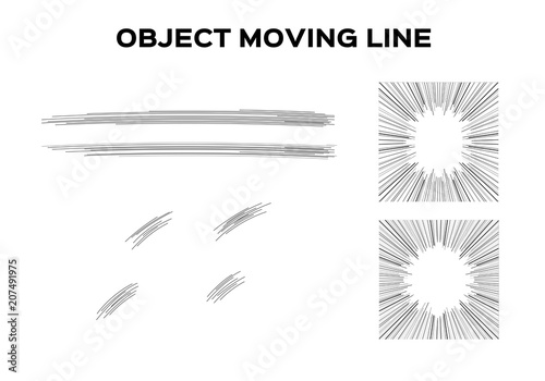 speed lines background. explosion background. Black and white vector illustration