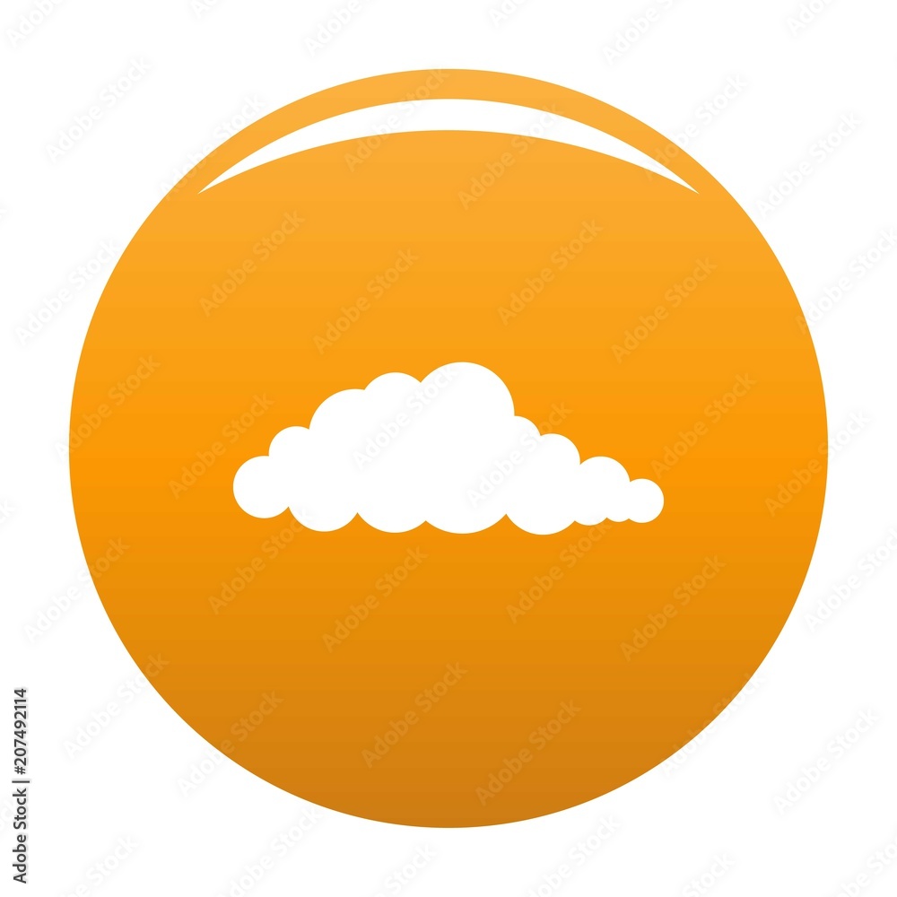 Nebulosity icon. Simple illustration of nebulosity vector icon for any design orange Nebulosity icon. Simple illustration of nebulosity vector icon for any design orange