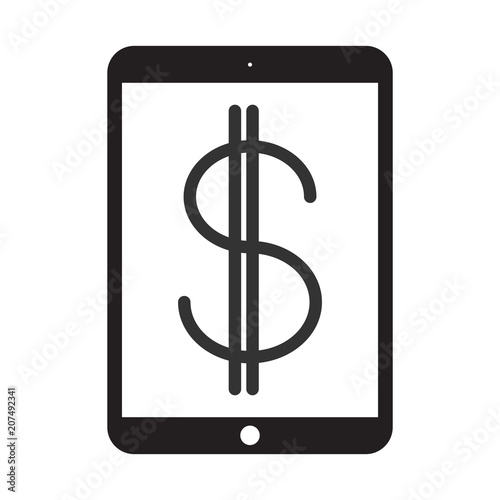 Finance Vector Flat Icon or Button