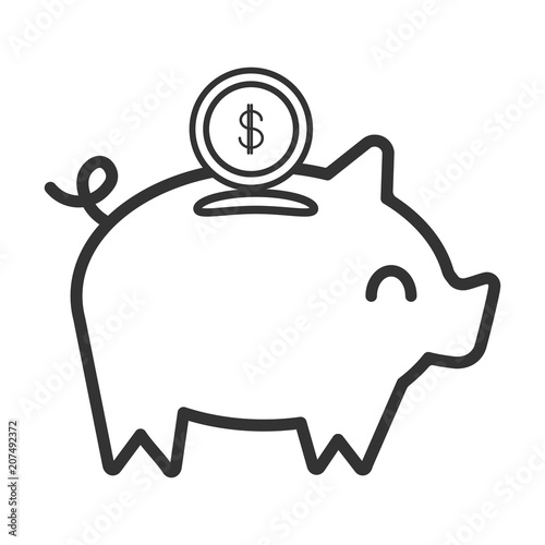 Finance Vector Flat Icon or Button